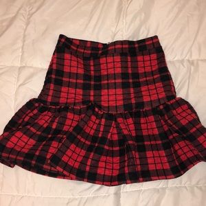 Renamed plaid mini skirt